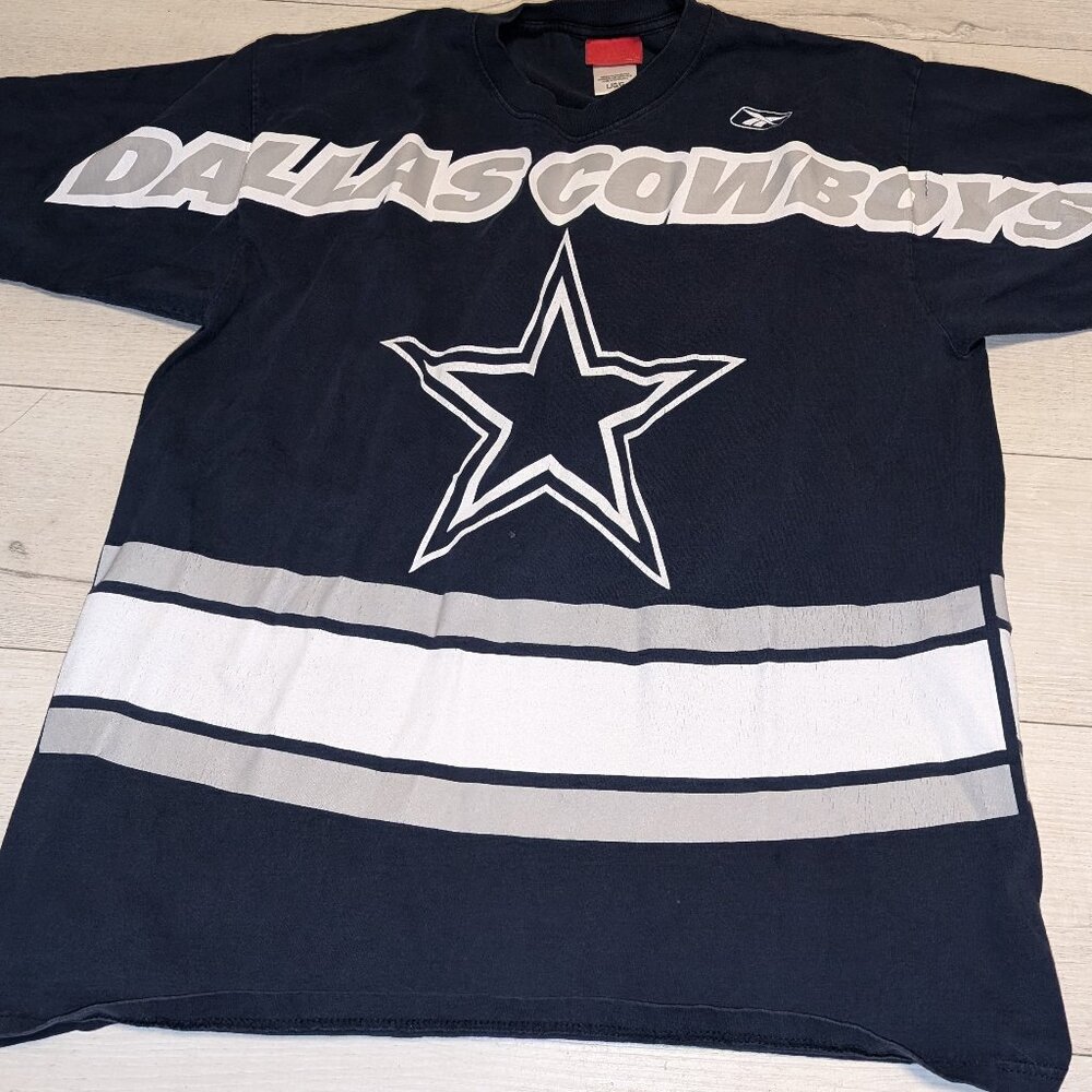Vintage Y2K Reebok NFL Dallas Cowboys T-shirt  Mens Size L